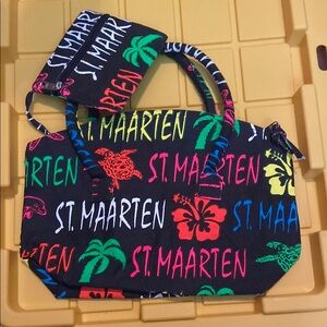 St. Maarten Multicolor Tote Bag